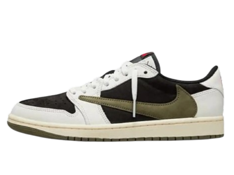 NIK.EE AIR JORDAN 1 LOW X TRAVIS SCOTT OLIVE GREEN SEMI UA