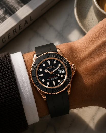 VARELON — Premium Black & Rose Gold Watch