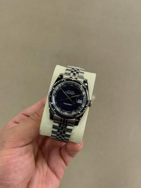 Luxury Oyster Perpetual Date Just Galaxy Black