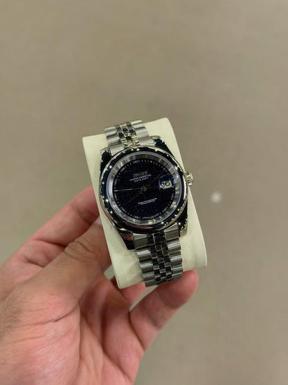 Luxury Oyster Perpetual Date Just Galaxy Black