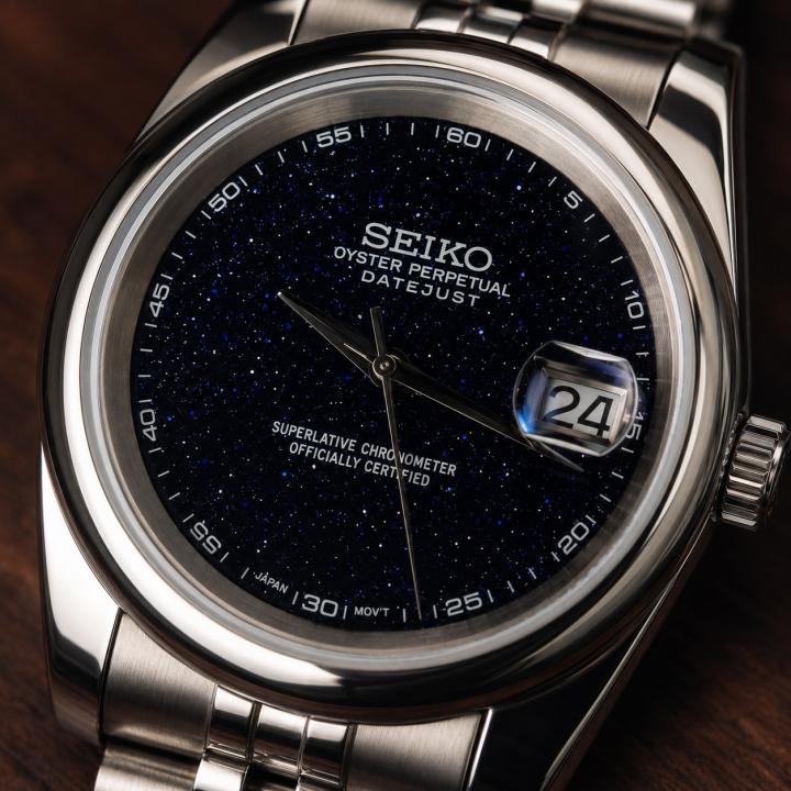 Luxury Oyster Perpetual Date Just Galaxy Black