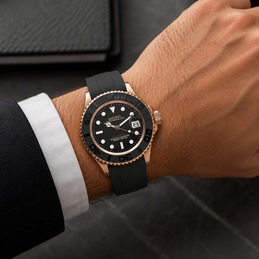 VARELON — Premium Black & Rose Gold Watch