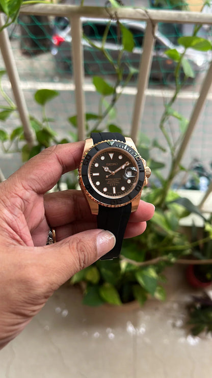VARELON — Premium Black & Rose Gold Watch