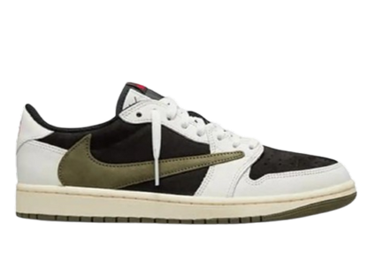 NIK.EE AIR JORDAN 1 LOW X TRAVIS SCOTT OLIVE GREEN SEMI UA