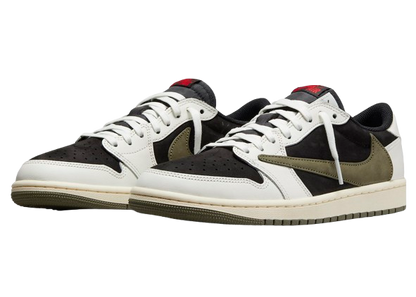 NIK.EE AIR JORDAN 1 LOW X TRAVIS SCOTT OLIVE GREEN SEMI UA