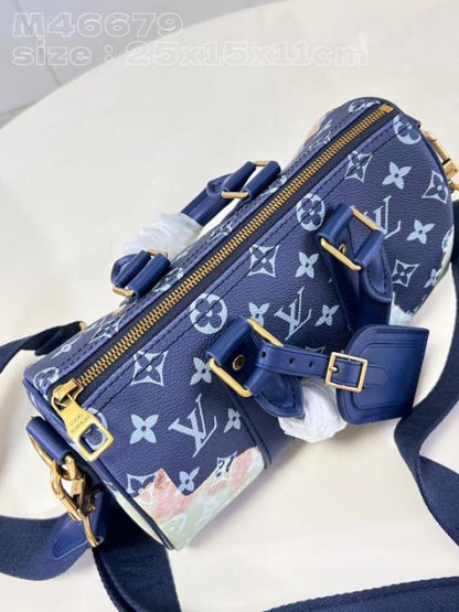 Louiss_Vuitton_LV M46804 Keepall Bandouliere Monogram Travel Speedy With OG Magnetic Box & Dust Bag