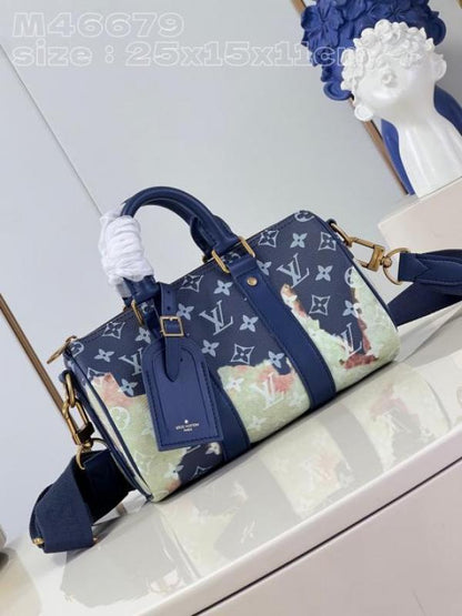Louiss_Vuitton_LV M46804 Keepall Bandouliere Monogram Travel Speedy With OG Magnetic Box & Dust Bag